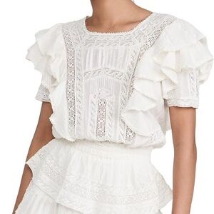 LoveShackFancy Stella Mini Dress